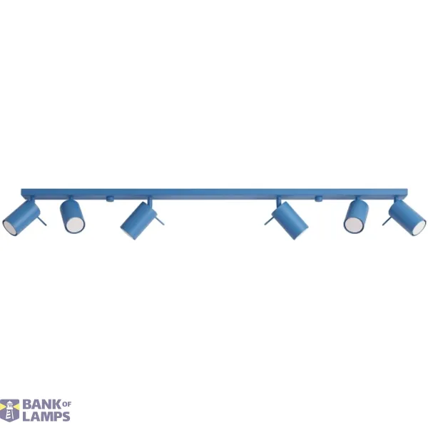 Ceiling lamp RING 6L azure image 1