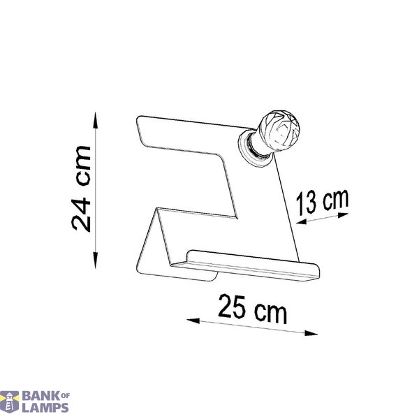 INCLINE DESK LAMP BLACK E27 1X60W IP20 image 5