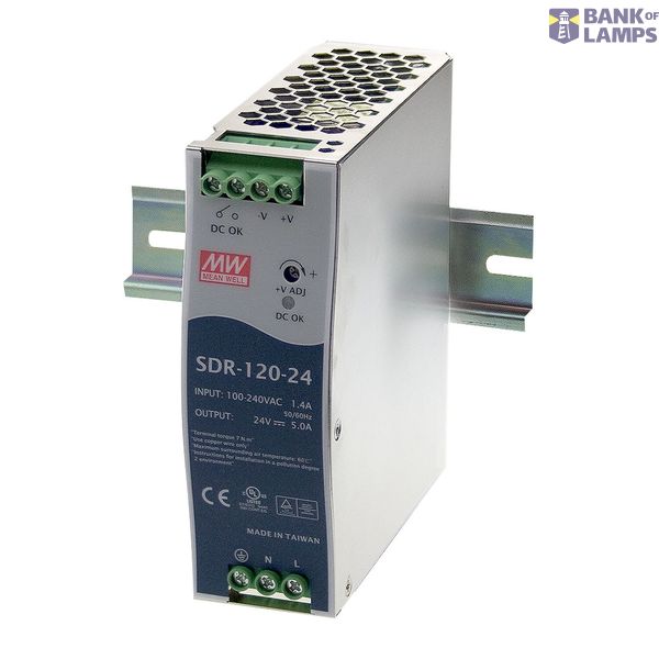 SDR-480-48 DIN rail power supply, 480W, 48V, 10A, MEAN WELL image 1