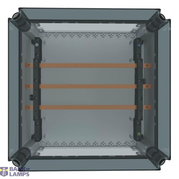 Busbar panel enclosure with transparent cover, 160A, 3-pole image 4