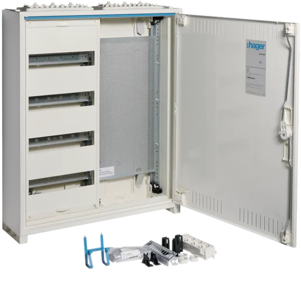 HAG FWB42K4 field distributor AP 48PLE with telecom panel and slotted door image 1