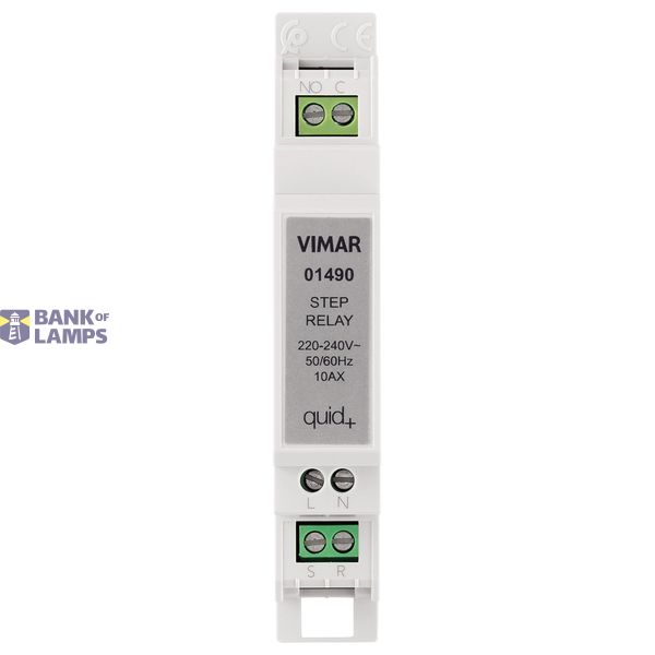 Quid 10AX DIN 4 set-reset terminal relay image 1