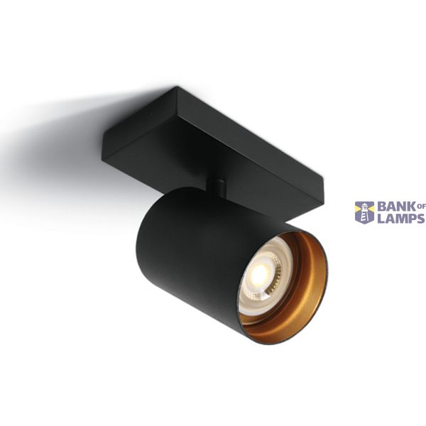 BLACK GU10 10W DARK LIGHT image 1
