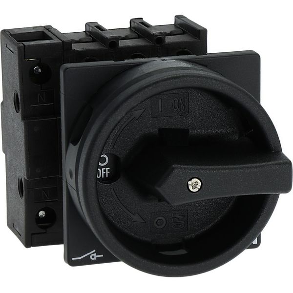 P1-32/EA/SVB-SW/N Main switch, P1, 32 A, flush mounting, 3 pole + N, STOP function, With black rotary handle and locking ring, Lockable in the 0 (Off) position image 20