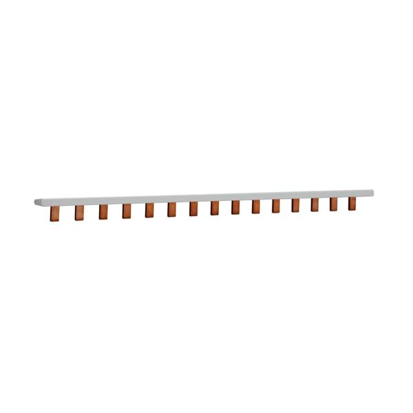 BUSBAR, low voltage, 100 A, AC 600 V, DC 1000 V, 15 x 16 x 272 mm, 15P, UL image 5
