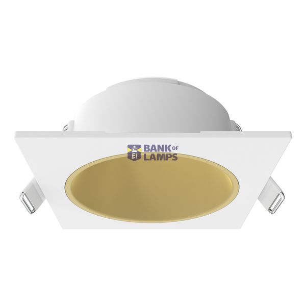 EXUMA DEEP BAFFLE SQUARE/ROUND WHITE/GOLD image 1