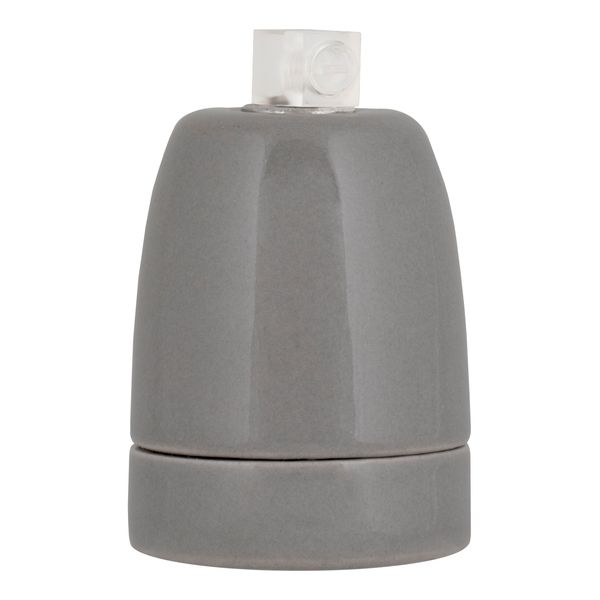 Lampholder Porcelain E27 Grey image 1