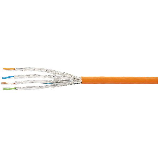 Network cable, Cat.7, 1,000 m, orange (similar to RAL 2003) image 1