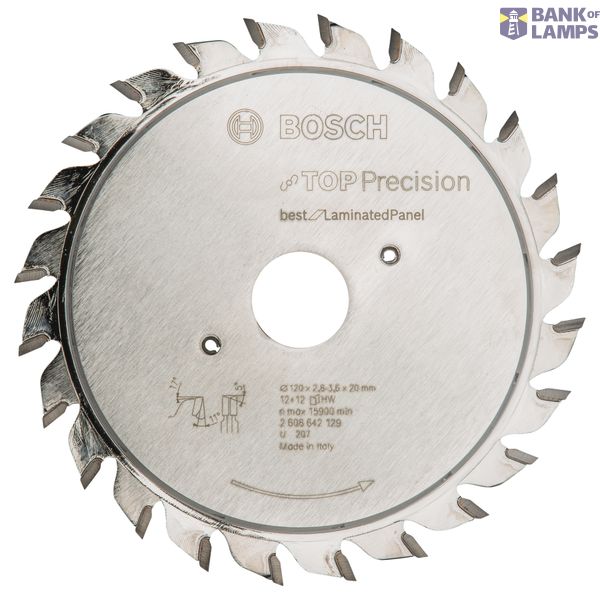 Scoring blade Top Precision Laminated Panel 120 x 20 x 2,8-3,6 mm, 12+12 image 1