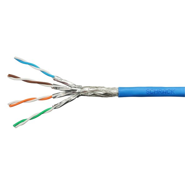 S/FTP Cable Cat.7, 4x2xAWG23/1, 1.000Mhz, LS0H, Dca 40% blue (The price is shown without markup on metals. Request a quote for accurate information) image 1