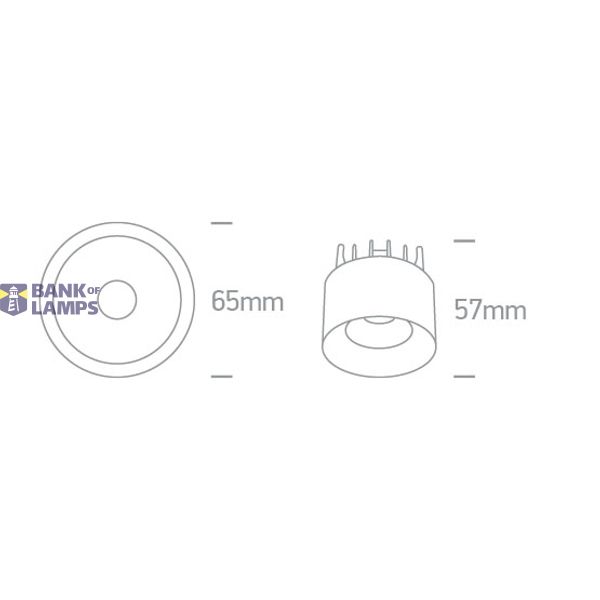 WHITE LED 7W 38deg WW 230V image 3