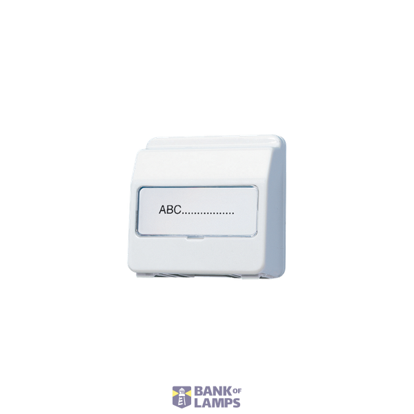 Hinged lid, high version, snap-in, thermoplastic, CD series, white image 1