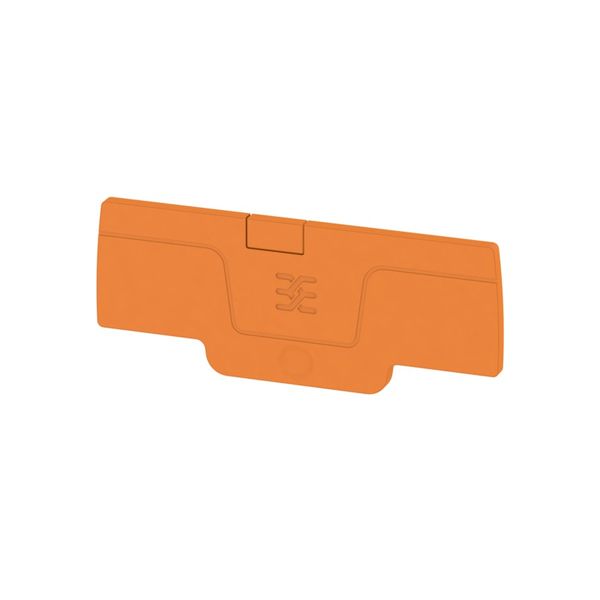 End plate (terminals), 65.7 mm x 2.1 mm, orange image 1