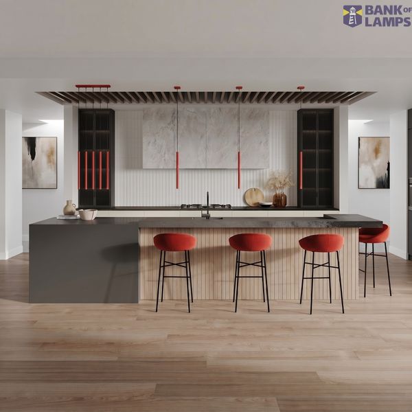 Pendant lamp PASTELO 3P red image 4