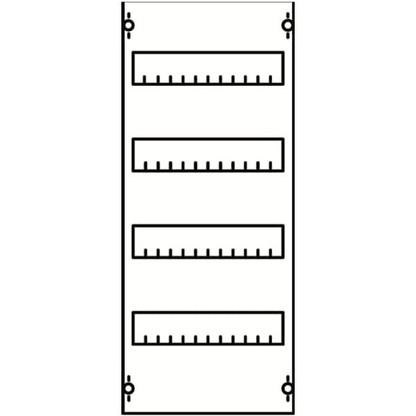 1V0A DIN rail mounting devices 600 mm x 250 mm x 120 mm , 0 , 1 image 2