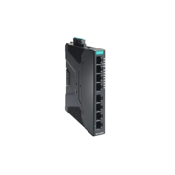 MOXA – SDS-G3008-T – Compact industrial full Gigabit smart Ethernet switch with 8 101001000BaseT(X) p image 1