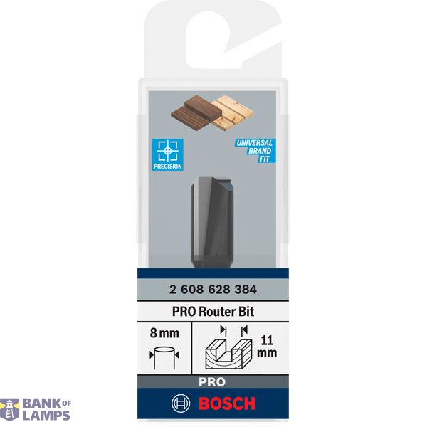 Straight bit, 8 mm, D1 11 mm, L 19.6 mm, G 51 mm image 3