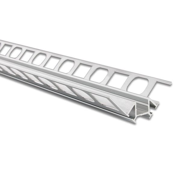 Aluminum profile for tiles and paving DR, 56x22mm, without diffuser, 2 m image 1
