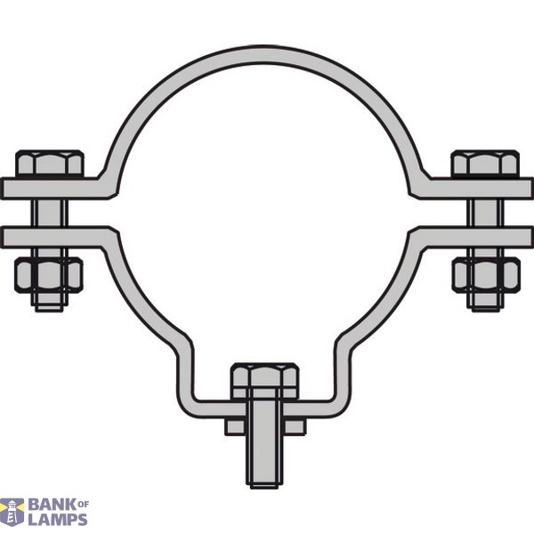 Accessories: Pipe clamps, Variant: R22 (1 1/2z), Order unit: 2 pieces image 1