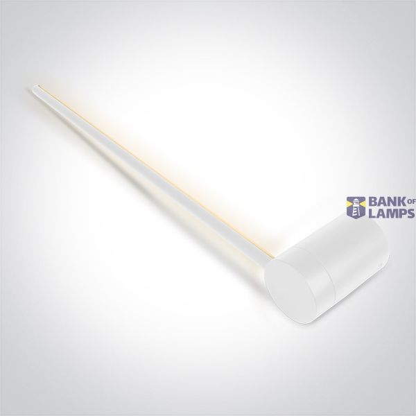 65148A/W/W WHITE 12W WALL LIGHT WW IP20 230V image 1