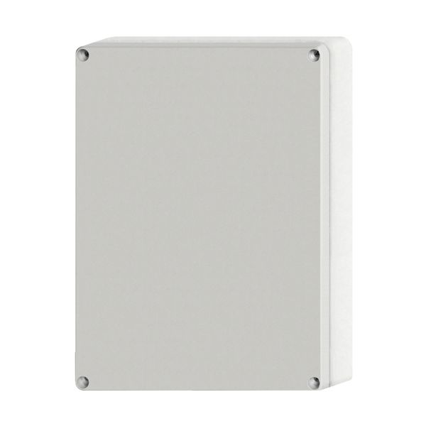 Enclosure ABS, grey cover, 289x239x107 mm, RAL7035 image 1