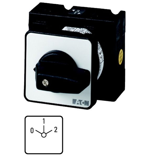 T3-3-8451/E Changeoverswitches, T3, 32 A, flush mounting, 3 contact unit(s), Contacts: 6, 60 °, maintained, With 0 (Off) position, 0-1-2, Design number 8451 image 1