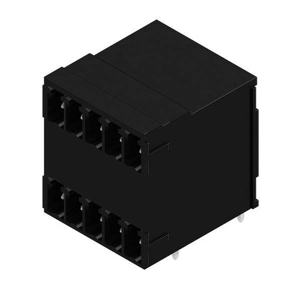 PCB plug-in connector, male header, closed side, THT solder connection, 3.81 mm, Number of poles: 10, 90°, Solder pin length (l): 3.2 mm, tinned, black, Box image 3