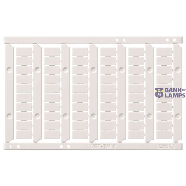Unmarked Label for terminal blocks 4.0 mmÂ² push-in plus, 60 pcs, Plast XW5T0177G image 1