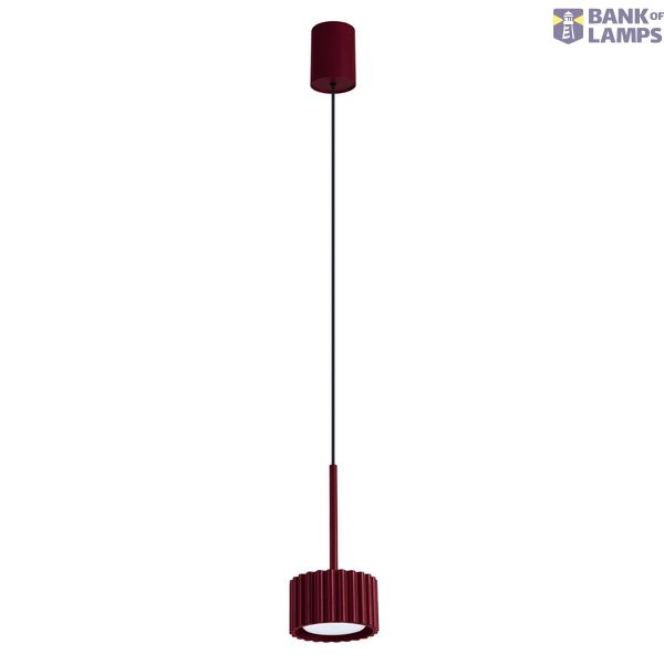 Pendant lamp AURA 1 burgundy Gx53 image 5