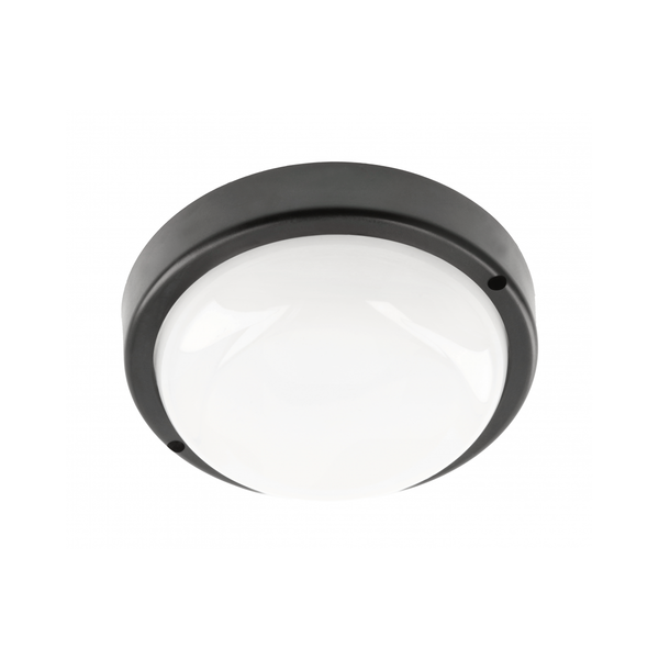 LED luminaire KODO, 8 W, 720 lm, AC175-260V, 4000K, PF>0.5, Ra≥80, IP54, IK08, round, black image 1