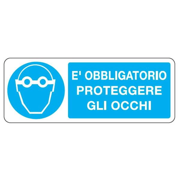 Mandatory sign - Al - Dimensions: 330x125 mm image 1