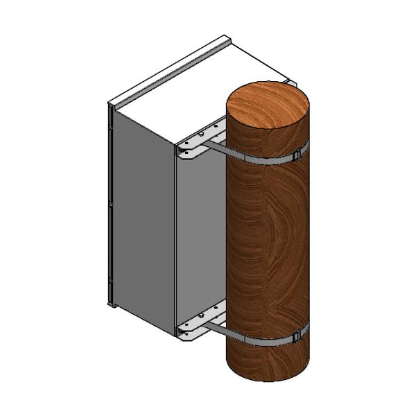 MINIPOL Pole attachment for enclosure W=500mm image 2