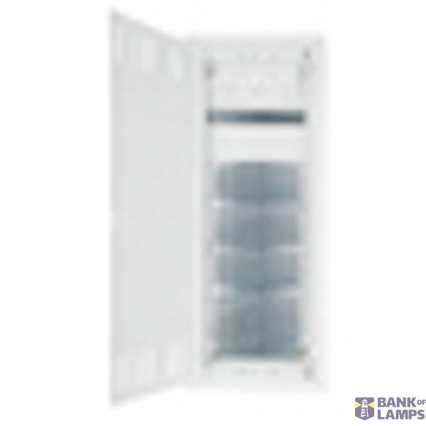 Flush-mounted media enclosure 5-rows - partition wall image 3