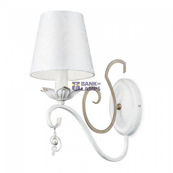 Elegant Monile Wall Lamp White with Gold image 1
