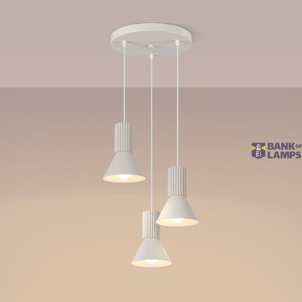 Pendant lamp ESTRIA 3P beige image 6