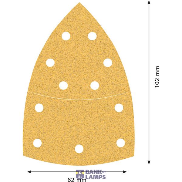 EXPERT C470 Sandpaper 102 x 62/93 mm, G 40, 50-pc image 2