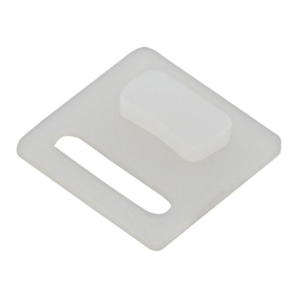 Silicone end cap long hole for silicone profile 16x16 flat image 1