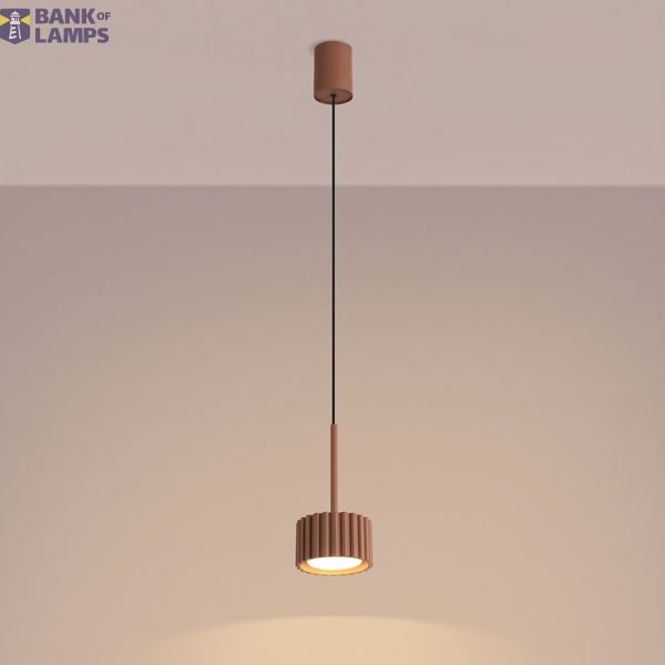 Pendant lamp AURA 1 mocha Gx53 image 2