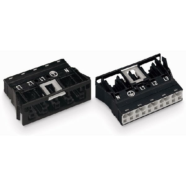 Snap-in socket 5-pole Cod. Q green image 2