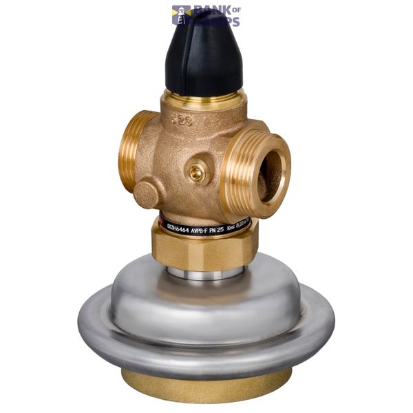 AVPB-F, PN 25, DN 15, Flow rate [m³/h]: 0.07 - 1.60, 0.50 bar - 0.50 bar, External Thread, G 3/4 A, Mounting version: Return image 1