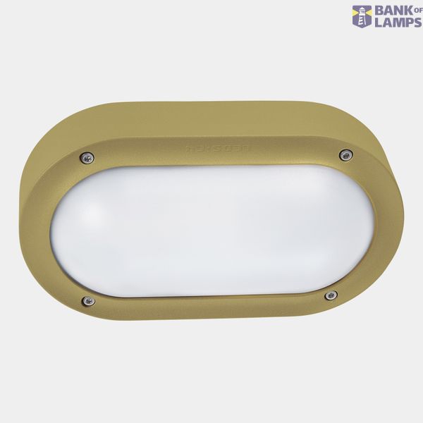 Wall fixture IP66 BASIC LED 6.7W SW 2700-3200-4000K ON-OFF Gold 674lm image 1