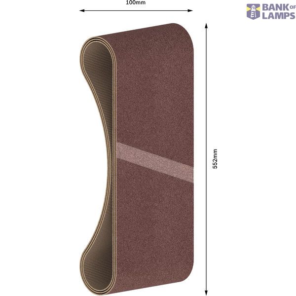 3-piece X440 sanding belt set 100 x 552 mm, 150 image 1