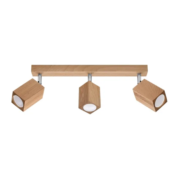CEILING LAMP KEKE 3 OAK GU10 3X40W IP20 image 1