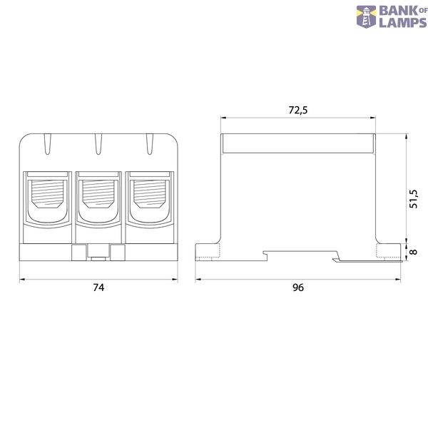 WLZ35/3x150/s pass-through connector image 2