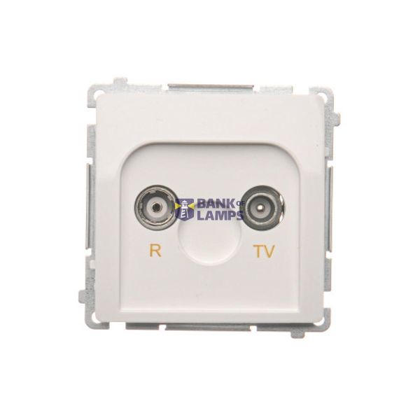 RTV final aerial socket, separated, atten.: 1dB, white image 1