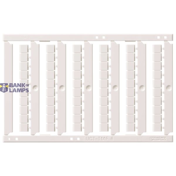 Unmarked Label for terminal blocks 4.0 mmÂ² push-in plus, 60 pcs, Plast XW5T0178E image 2
