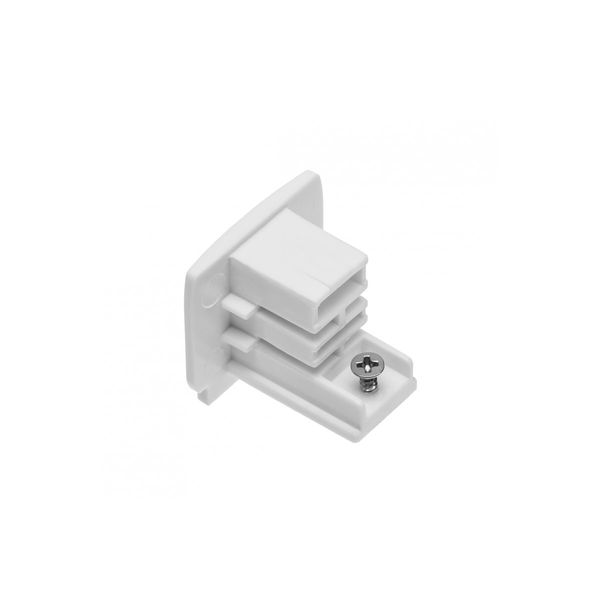Electrical connector for 3-phase track, white image 1