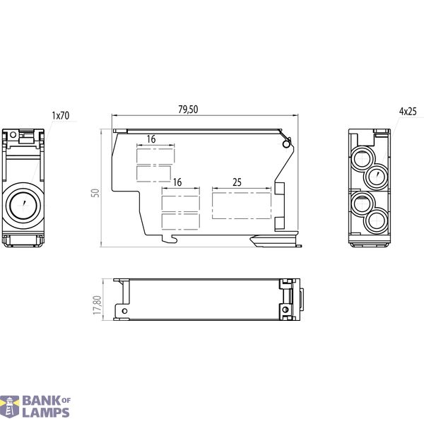 Distribution block SDB-70/CZE image 2