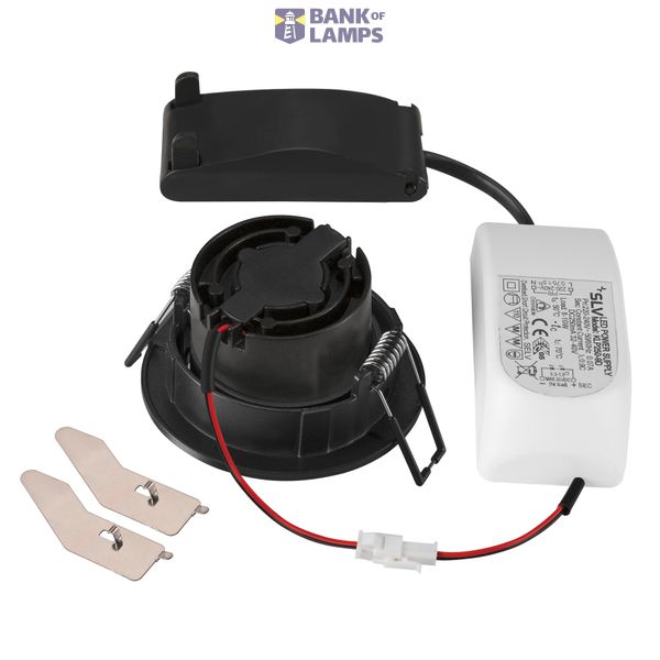 NEW TRIA® 68, recessed ceiling light, 1800-3000K, 38°, IP 20, round, black image 3