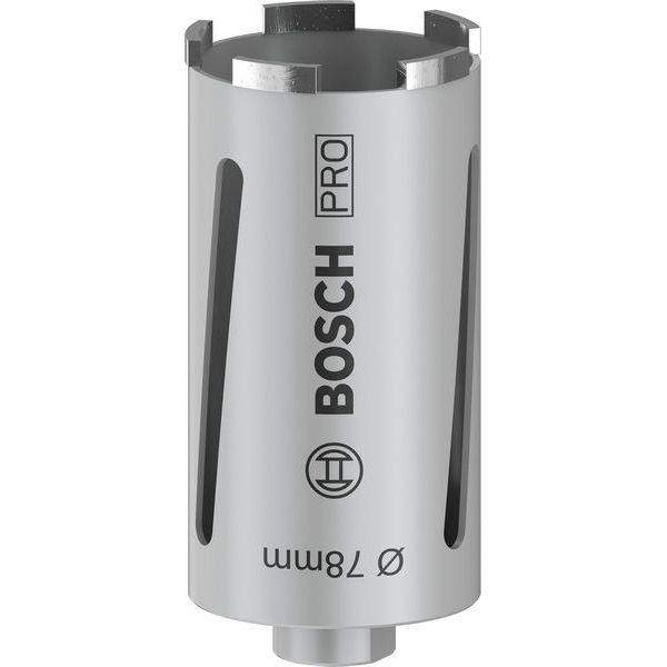 Diamond dry core cutter G 1/2" 78 mm, 150 mm, 5 segments, 7 mm image 1